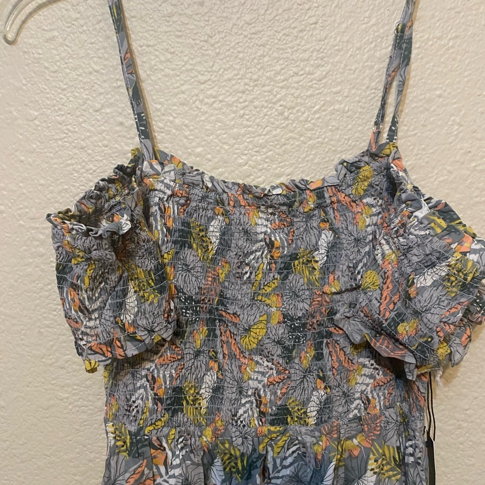 Tropical Leaf Print Maxi Dress - Picture 2 of 4